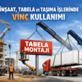 İnşaat, Tabela ve Taşıma İşlerinde Vinç Kullanımı